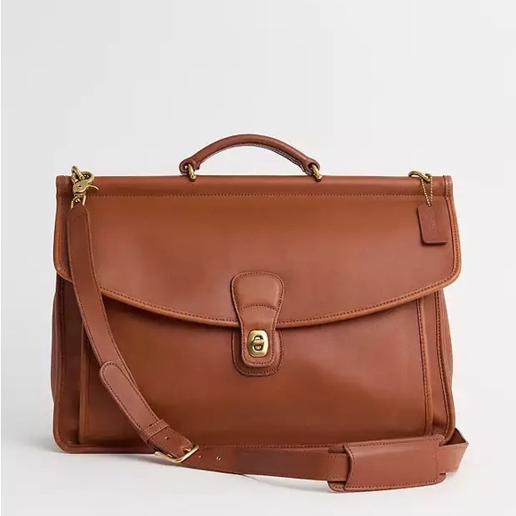 COACH | Vintage 5266 Beekman Messenger Briefcase Bag in Saddle Brown - Picture 1 of 16
